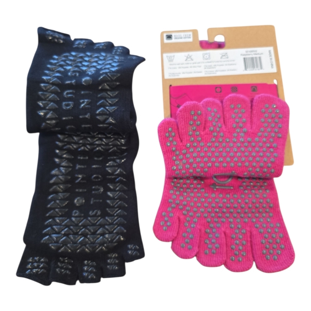 Pointe Studio & Bellarina NWT Toeless Grip Socks Size M/L Pilates/Yoga/Barre